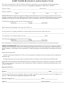 Camp Oasis Medication Authorization Form