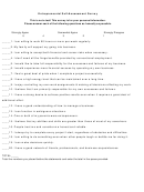 Entrepreneurial Self-Assessment Survey Printable pdf