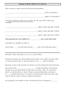 Sample Family Child Care Contract