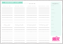 Grocery List & Meal Planner Template