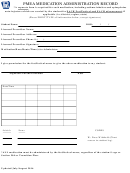 Pmea Medication Administration Record Form