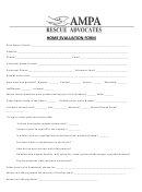 Home Evaluation Form
