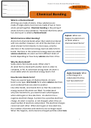 Chemical Bonding Worksheet Printable pdf