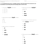 Rational Expressions Worksheet Template Printable pdf