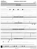 L- Phs - Personal History Sheet (texas Alcoholic Beverage Commission)