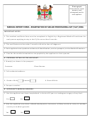 Medical Report Form - Registration Of Skilled Professional Act