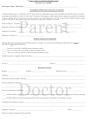 Medical Form - Trans-valley Youth Football League