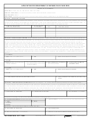 Dd Form 2652 - Application For Department Of Defense Child Care Fees - 1998