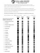 Family History Template - Blindness/low Vision Printable pdf