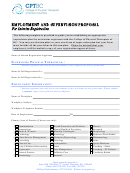 Employment And Supervision Proposal Form For Interim Registration