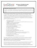 In-Service Training Record Form Printable pdf