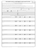Form 40-2-3-e Provider Clinical Assessment And Qualification