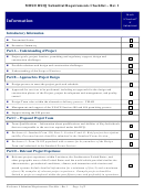 Submittal Requirements Checklist