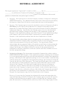 Referral Agreement Template Printable pdf