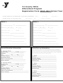 Tri-county Ymca Afterschool Program Registration Form - 2016-2017