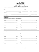 Fillable Guest Register - Release And Visit Log Printable pdf