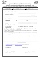 Application Form For Login Id - Indian National Transport Portal