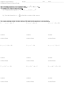 Standard Form To Vertex Form Worksheet