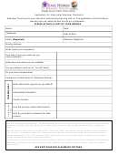 Application For Internship/volunteer Placement Form