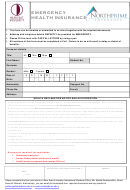 Emergency Health Insurance Form