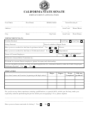 California State Senate Employment Application Form