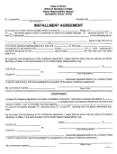 Installment Agreement Template (state Of Illinois Office Of Secretary Of State)