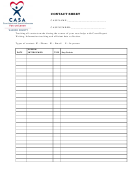 Contact Sheet Template (sample)
