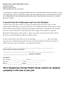 Sample Consent Form For Euthanasia And Care For Remains