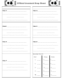Official Livestock Drop Sheet Printable pdf