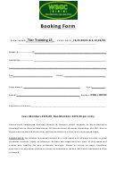 Booking Form - West Berkshire Gundog Club
