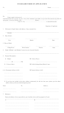 Standard Form Of Application - Meghalaya State Portal