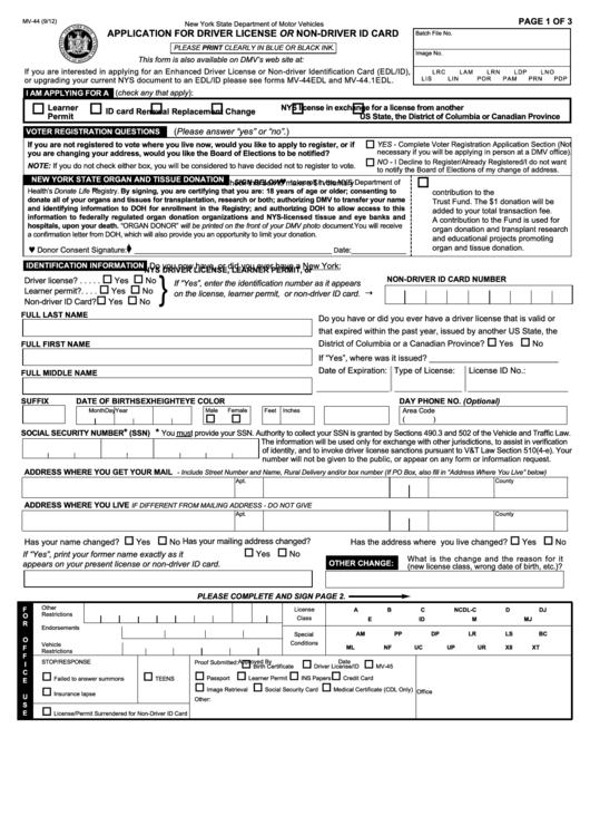 Printable Mv 44 Form