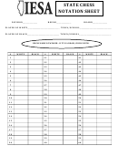 State Chess Notation Sheet - Iesa