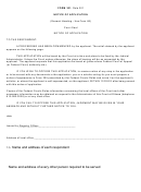 Form 301 - Notice Of Application