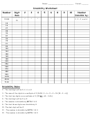 Divisibility Worksheet Template Printable pdf
