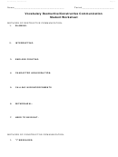 Vocabulary Destructive/constructive Communication Student Worksheet Printable pdf