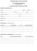 Law Enforcement Peer Application - Tennessee Public Safety Network