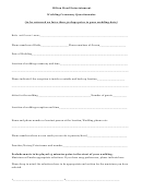 Wedding Ceremony Questionnaire Template