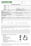 One Page Quote Sheet - Sunforest Transportation Insurance
