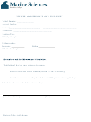 Vehicle Maintenance And Trip Sheet - Marine Sciences Franklin College