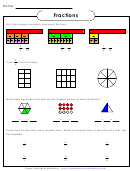 Fractions Worksheet With Answer Key