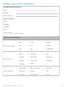 Incident Report Form (example)