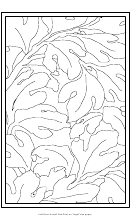 Leaves Coloring Sheet Template Printable pdf