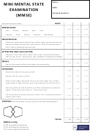 Mini Mental State Examination (mmse)