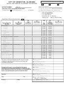 City Of Anniston, Alabama Sales, Use, Rental & Lodging Tax Report