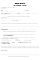 Sample Audition Form