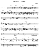 R. Kelly - I Believe I Can Fly Alto Sax Sheet Music