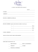 Client Information Form - Mercogliano Associates