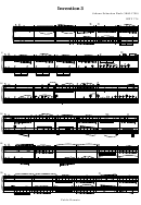 Invention 3 - Bach Sheet Music
