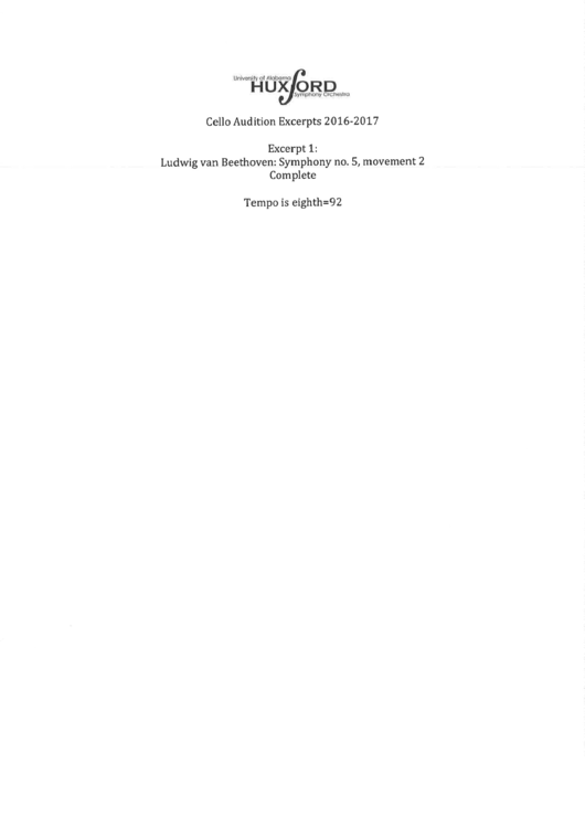Ludwig Van Beethoven, Symphony No. 5, Movement 2 Sheet Music Printable pdf